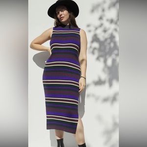 Anthropologie Dolan Anne Ribbed Dress, 1X, NWOT